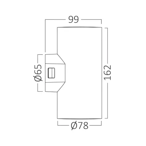 Απλίκα Vekta 2x9w IP65 1780lm 3CCT IP65 Braytron BG38-02580BR