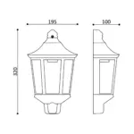 BRY-DUBLIN_WL-WHT-E27-IP44-WALL LIGHT Braytron BG44-00100BR