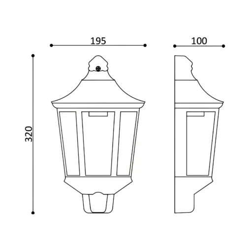 BRY-DUBLIN_WL-WHT-E27-IP44-WALL LIGHT Braytron BG44-00100BR