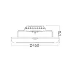 Ανεμιστήρας οροφής 20w + 40w 3CCT 4400lm με control & App Λευκός Braytron BH85-00040BR