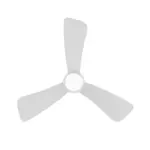 Braytron BH85‑00220 Ανεμιστήρας Οροφής 30W + 18W LED 3CCT 1800lm Ø960mm Λευκός με Τηλεχειριστήριο