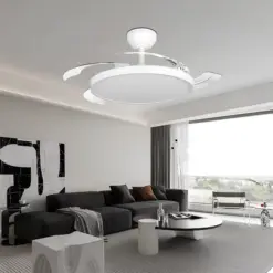 Braytron BH85‑00300 Ανεμιστήρας Οροφής 32W + 30W LED 3CCT 2600lm Ø1060mm Λευκός με Τηλεχειριστήριο