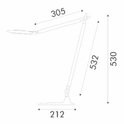 ΦΩΤΙΣΤΙΚΟ ΓΡΑΦΕΙΟΥ ΛΕΥΚΟ ΠΛΑΣΤΙΚΟ LED SMD  9W 500LM CCT 2800K-6500K IP20 ACA BL1216WH