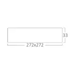 Φωτιστικό πάνελ εξωτερικό  24W 2400lm 3CCT Braytron BP04-62480BR