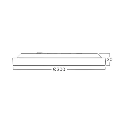 Πλαφονιέρα “Jade” slim 25W 5CCT Ø30 Λευκή Braytron BP07-20380BR