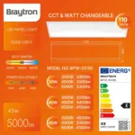 Πάνελ 29,5 cm x 119,5 cm 30w-40w-50w 4400lm 3CCT Braytron BP16-33180BR