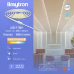 Ταινία led Cob 10w/m 1050 lm/m 220V IP65 3000k Braytron BS02-00720BR