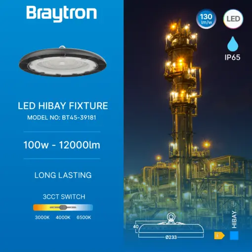 BRY-HIBAY-ESC-100W-BLC-3IN1-IP65-LED HIBAY Braytron BT45-39181BR