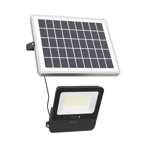 Προβολέας ηλιακός (solar) IP65 50w (15w) 600lm 3CCT 2m Καλωδιο Braytron BT64-10681BR