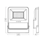 Προβολέας ηλιακός (solar) IP65 50w (15w) 600lm 3CCT 2m Καλωδιο Braytron BT64-10681BR