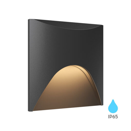 Απλίκα χωνευτή “Veksus” IP65 3000k 180lm Μαύρη Braytron BG39-00401BR