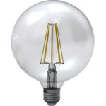 Λάμπα G125 Filament Διάφανη 10w 4200k 1500lm SKYLIGHTING GNFL-12510DBR
